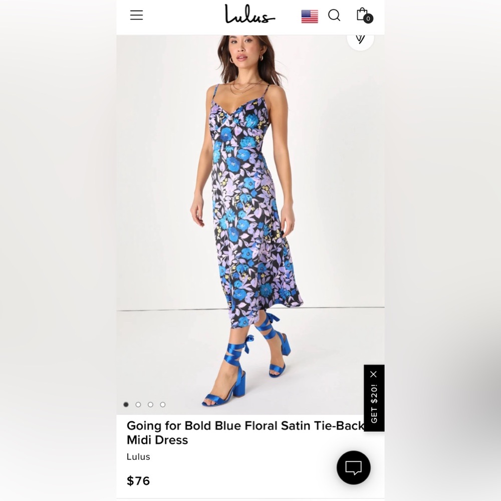 LULU’S floral print cocktail dress